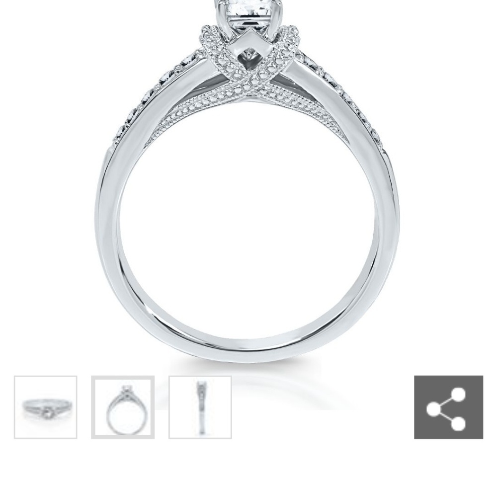 Wedding & engagement ring set
